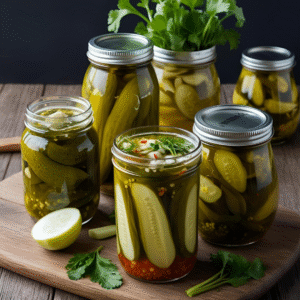 Pickles and Fermented Veggies (with Salt)